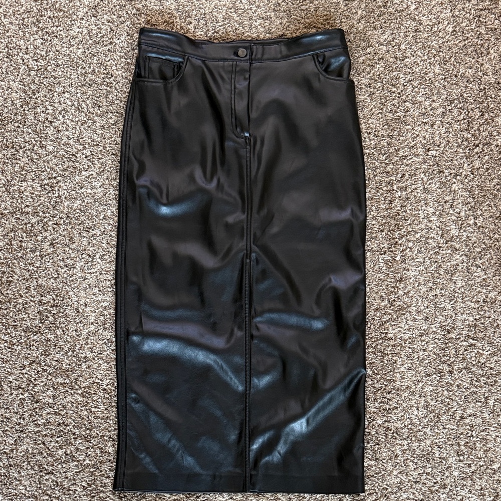 NWT faux leather pencil skirt